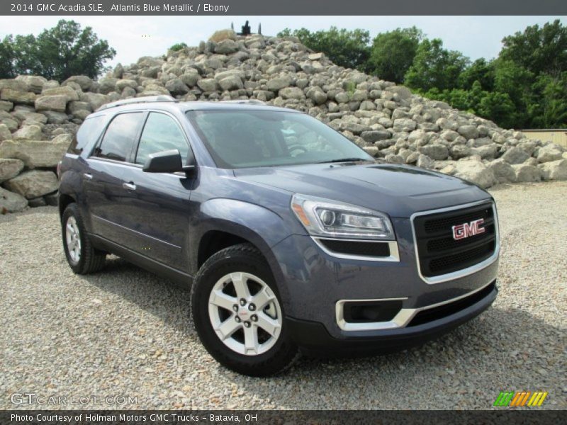 Atlantis Blue Metallic / Ebony 2014 GMC Acadia SLE