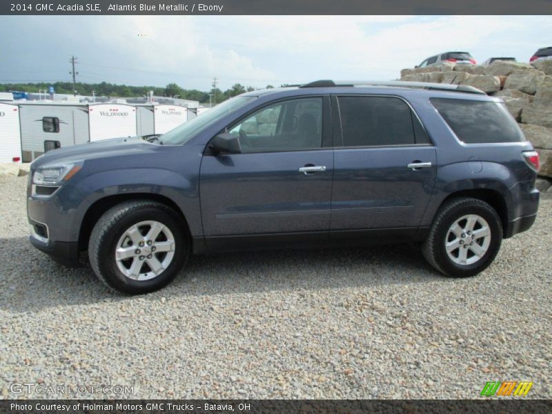 Atlantis Blue Metallic / Ebony 2014 GMC Acadia SLE