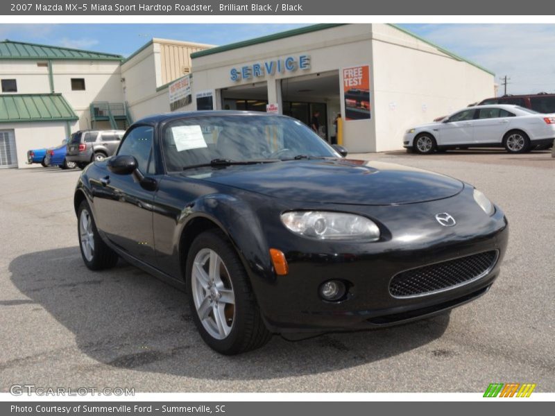 Brilliant Black / Black 2007 Mazda MX-5 Miata Sport Hardtop Roadster