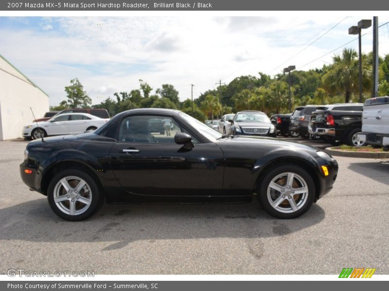 Brilliant Black / Black 2007 Mazda MX-5 Miata Sport Hardtop Roadster