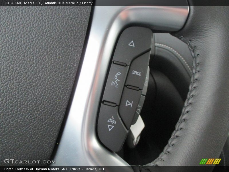 Atlantis Blue Metallic / Ebony 2014 GMC Acadia SLE