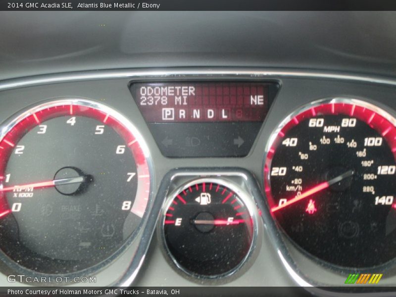 Atlantis Blue Metallic / Ebony 2014 GMC Acadia SLE