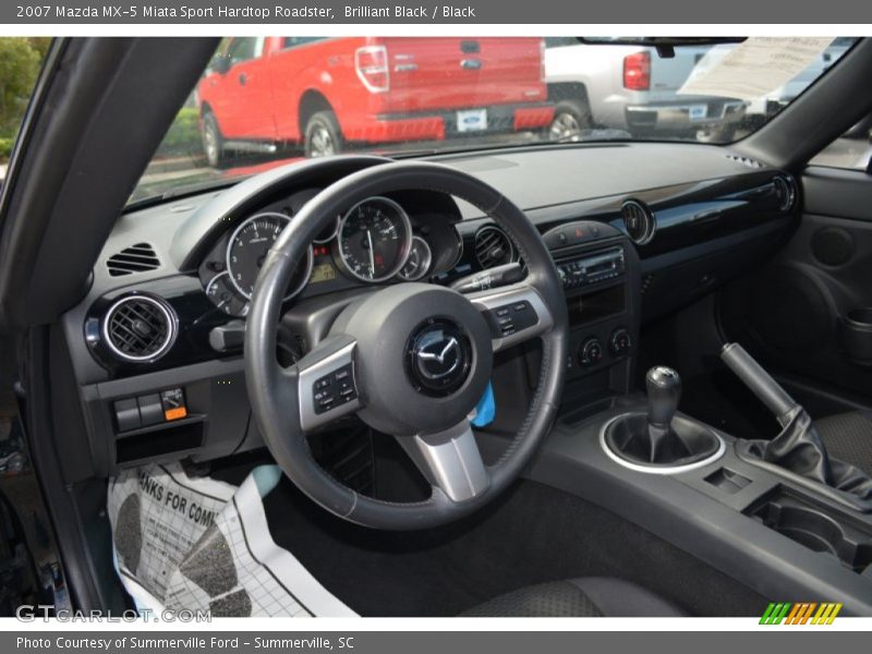 Brilliant Black / Black 2007 Mazda MX-5 Miata Sport Hardtop Roadster