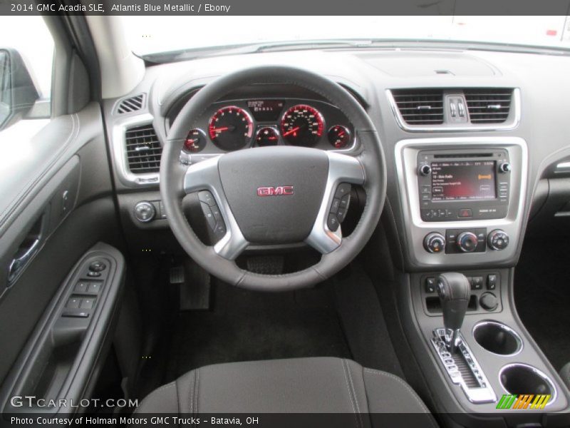 Atlantis Blue Metallic / Ebony 2014 GMC Acadia SLE