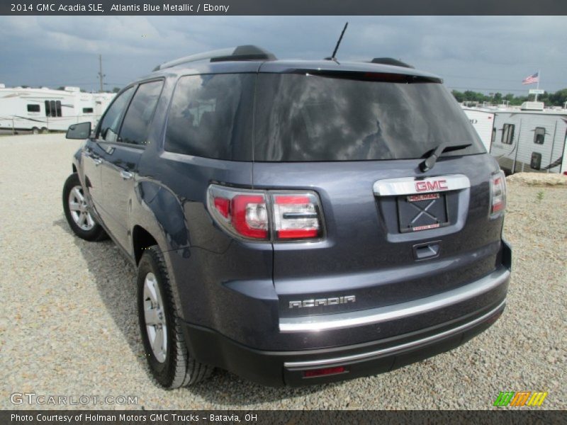 Atlantis Blue Metallic / Ebony 2014 GMC Acadia SLE