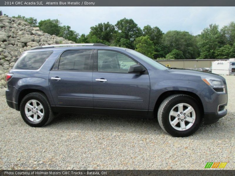 Atlantis Blue Metallic / Ebony 2014 GMC Acadia SLE