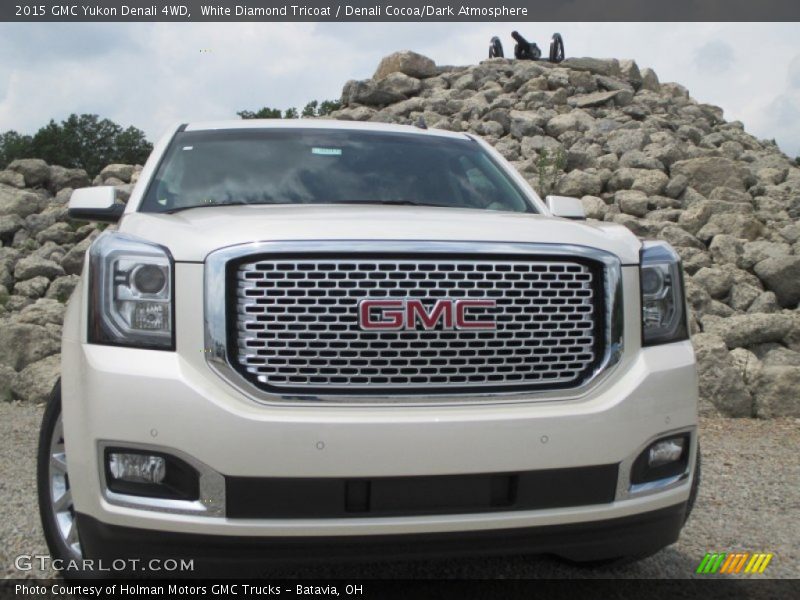 White Diamond Tricoat / Denali Cocoa/Dark Atmosphere 2015 GMC Yukon Denali 4WD