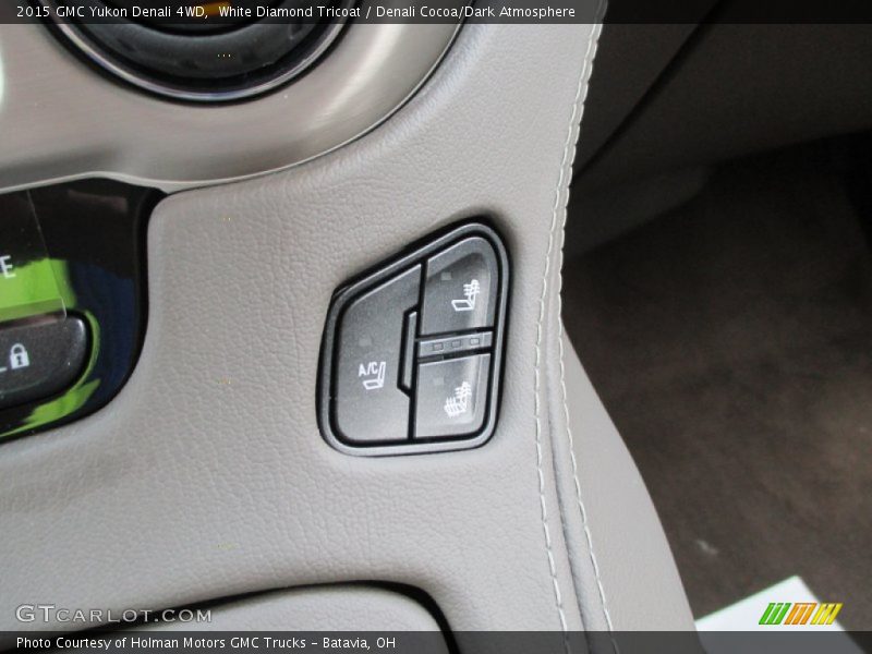 White Diamond Tricoat / Denali Cocoa/Dark Atmosphere 2015 GMC Yukon Denali 4WD