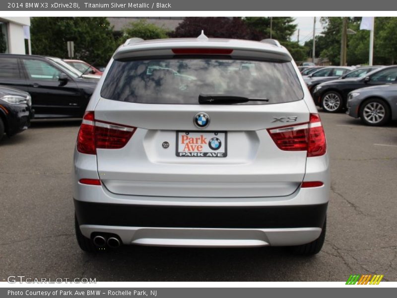 Titanium Silver Metallic / Black 2014 BMW X3 xDrive28i