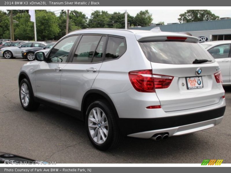 Titanium Silver Metallic / Black 2014 BMW X3 xDrive28i