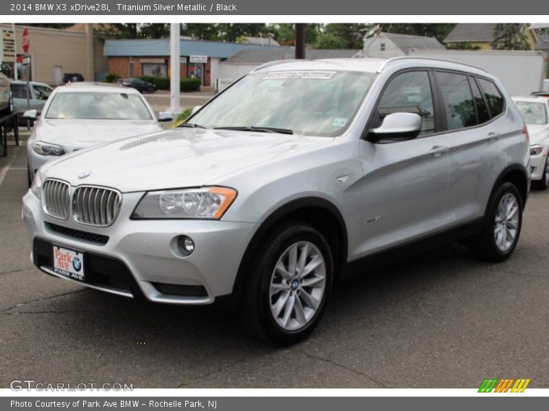 Titanium Silver Metallic / Black 2014 BMW X3 xDrive28i