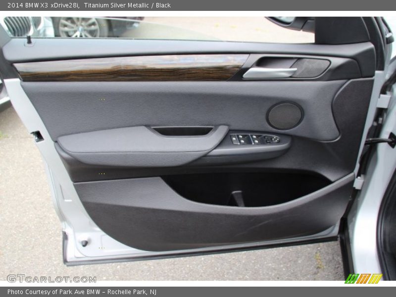 Titanium Silver Metallic / Black 2014 BMW X3 xDrive28i