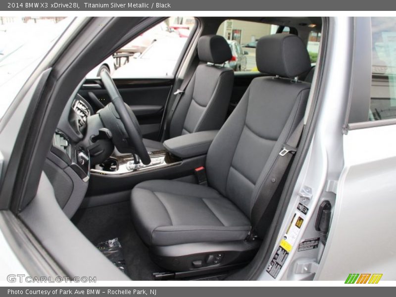 Titanium Silver Metallic / Black 2014 BMW X3 xDrive28i