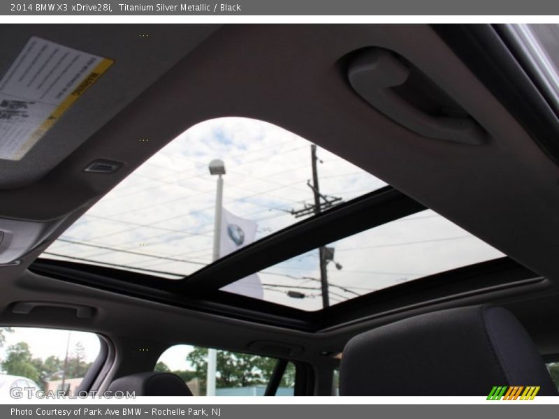 Titanium Silver Metallic / Black 2014 BMW X3 xDrive28i