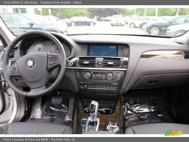 Titanium Silver Metallic / Black 2014 BMW X3 xDrive28i