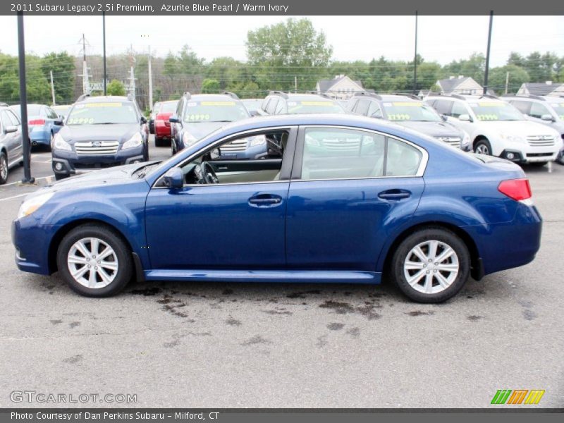 Azurite Blue Pearl / Warm Ivory 2011 Subaru Legacy 2.5i Premium