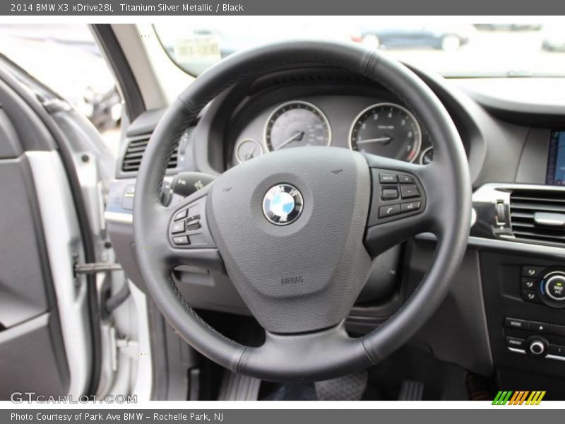 Titanium Silver Metallic / Black 2014 BMW X3 xDrive28i
