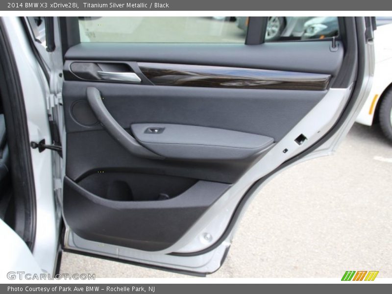 Titanium Silver Metallic / Black 2014 BMW X3 xDrive28i