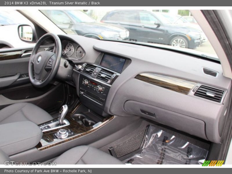 Titanium Silver Metallic / Black 2014 BMW X3 xDrive28i