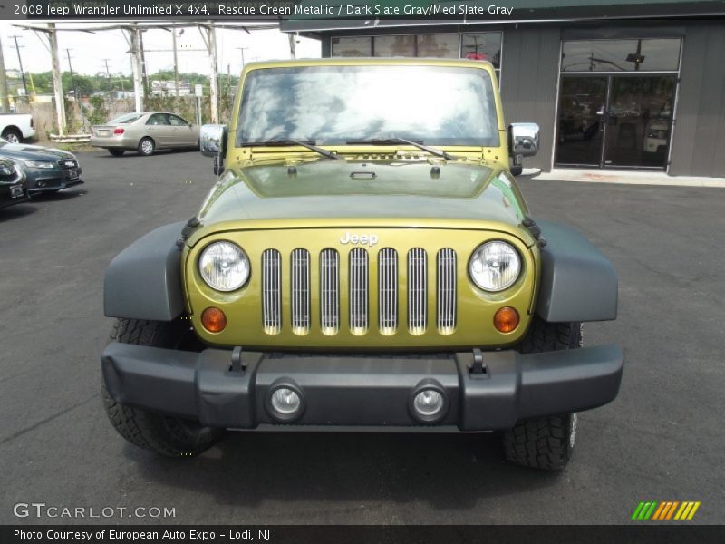 Rescue Green Metallic / Dark Slate Gray/Med Slate Gray 2008 Jeep Wrangler Unlimited X 4x4