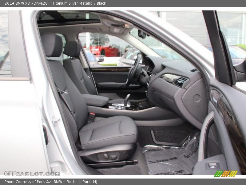 Titanium Silver Metallic / Black 2014 BMW X3 xDrive28i