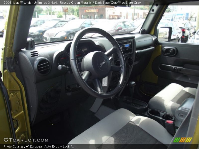 Rescue Green Metallic / Dark Slate Gray/Med Slate Gray 2008 Jeep Wrangler Unlimited X 4x4