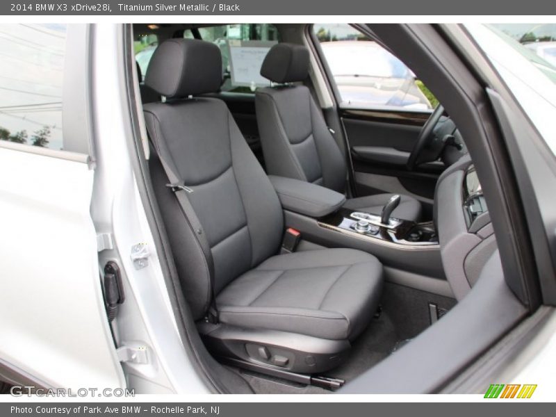 Titanium Silver Metallic / Black 2014 BMW X3 xDrive28i