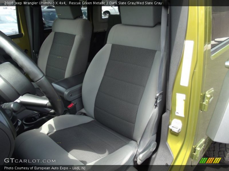 Rescue Green Metallic / Dark Slate Gray/Med Slate Gray 2008 Jeep Wrangler Unlimited X 4x4