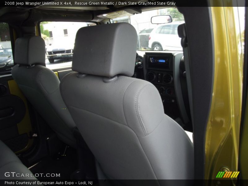 Rescue Green Metallic / Dark Slate Gray/Med Slate Gray 2008 Jeep Wrangler Unlimited X 4x4