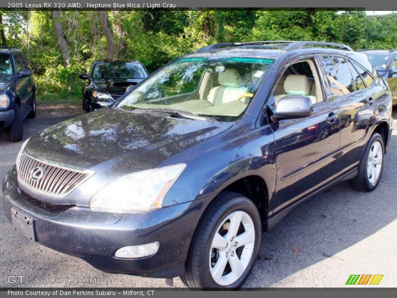 Neptune Blue Mica / Light Gray 2005 Lexus RX 330 AWD