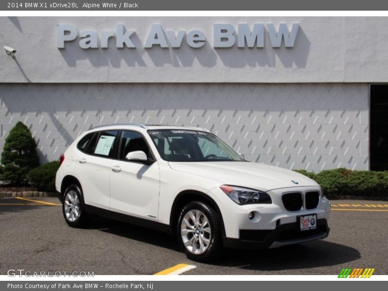 Alpine White / Black 2014 BMW X1 xDrive28i