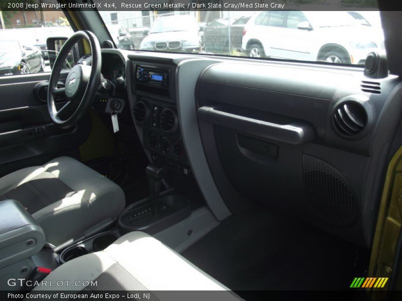 Rescue Green Metallic / Dark Slate Gray/Med Slate Gray 2008 Jeep Wrangler Unlimited X 4x4