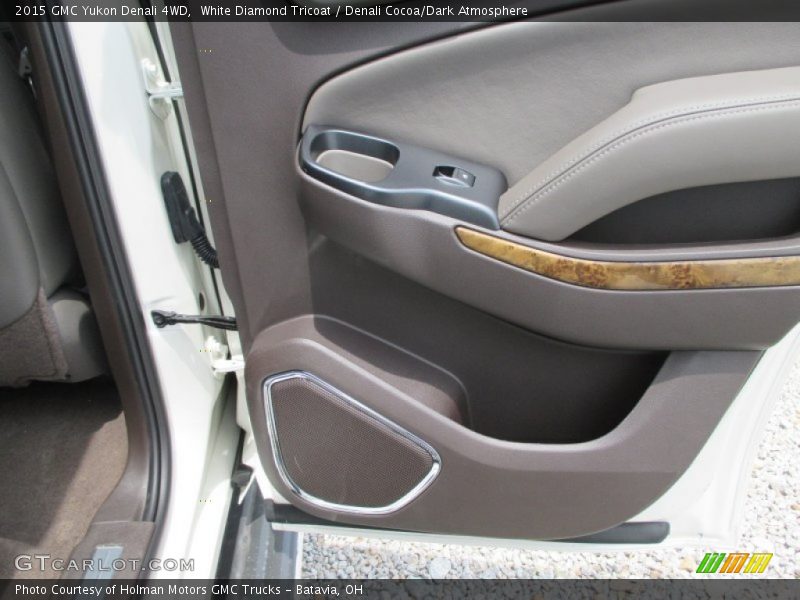 White Diamond Tricoat / Denali Cocoa/Dark Atmosphere 2015 GMC Yukon Denali 4WD