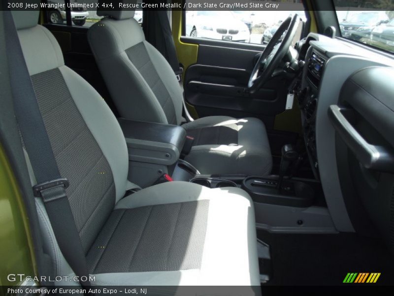 Rescue Green Metallic / Dark Slate Gray/Med Slate Gray 2008 Jeep Wrangler Unlimited X 4x4
