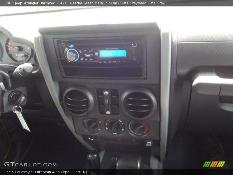 Rescue Green Metallic / Dark Slate Gray/Med Slate Gray 2008 Jeep Wrangler Unlimited X 4x4