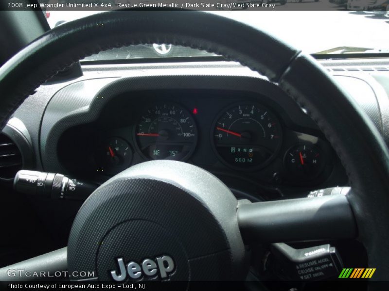 Rescue Green Metallic / Dark Slate Gray/Med Slate Gray 2008 Jeep Wrangler Unlimited X 4x4
