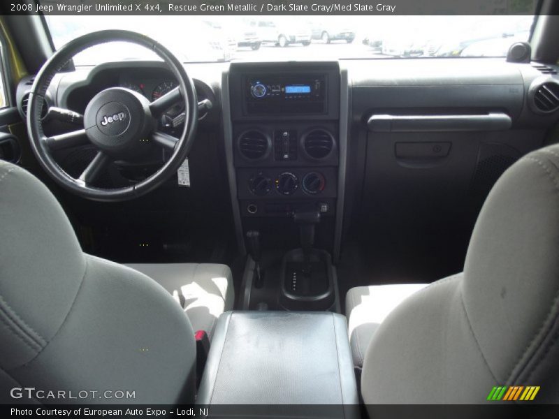 Rescue Green Metallic / Dark Slate Gray/Med Slate Gray 2008 Jeep Wrangler Unlimited X 4x4