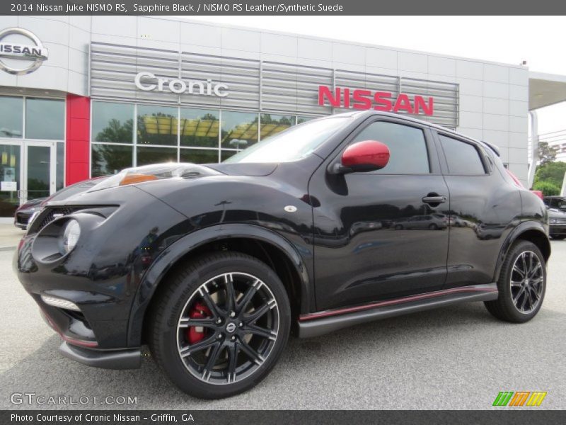 Sapphire Black / NISMO RS Leather/Synthetic Suede 2014 Nissan Juke NISMO RS