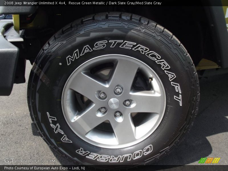 Rescue Green Metallic / Dark Slate Gray/Med Slate Gray 2008 Jeep Wrangler Unlimited X 4x4