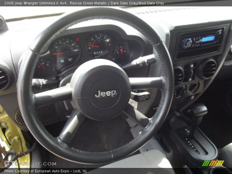 Rescue Green Metallic / Dark Slate Gray/Med Slate Gray 2008 Jeep Wrangler Unlimited X 4x4