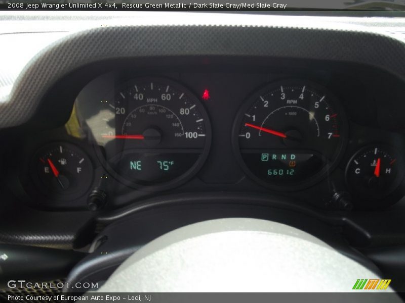 Rescue Green Metallic / Dark Slate Gray/Med Slate Gray 2008 Jeep Wrangler Unlimited X 4x4