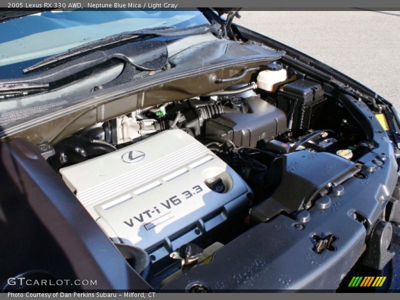 Neptune Blue Mica / Light Gray 2005 Lexus RX 330 AWD