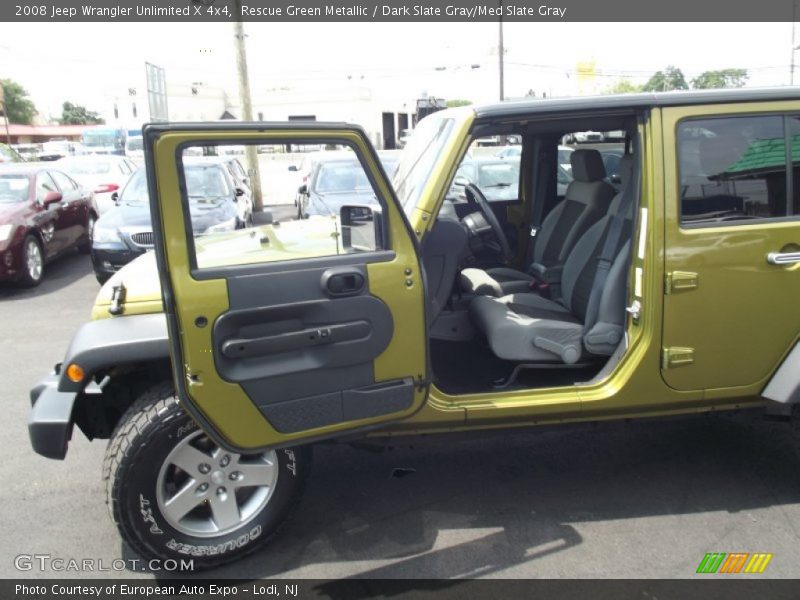 Rescue Green Metallic / Dark Slate Gray/Med Slate Gray 2008 Jeep Wrangler Unlimited X 4x4