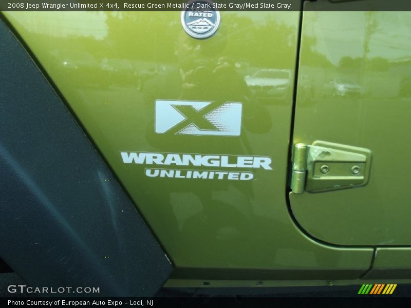 Rescue Green Metallic / Dark Slate Gray/Med Slate Gray 2008 Jeep Wrangler Unlimited X 4x4