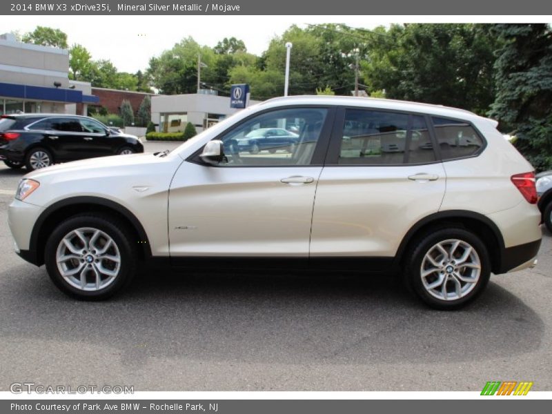 Mineral Silver Metallic / Mojave 2014 BMW X3 xDrive35i