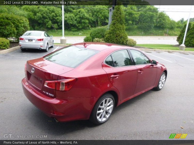 Matador Red Mica / Black 2012 Lexus IS 250 AWD