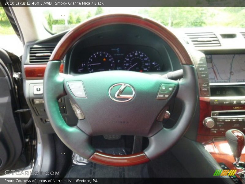 Smoky Granite Mica / Black 2010 Lexus LS 460 L AWD