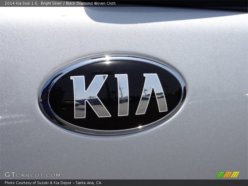 Bright Silver / Black Diamond Woven Cloth 2014 Kia Soul 1.6