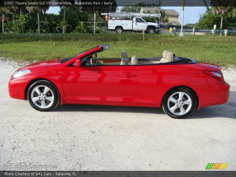  2007 Solara SLE V6 Convertible Absolutely Red