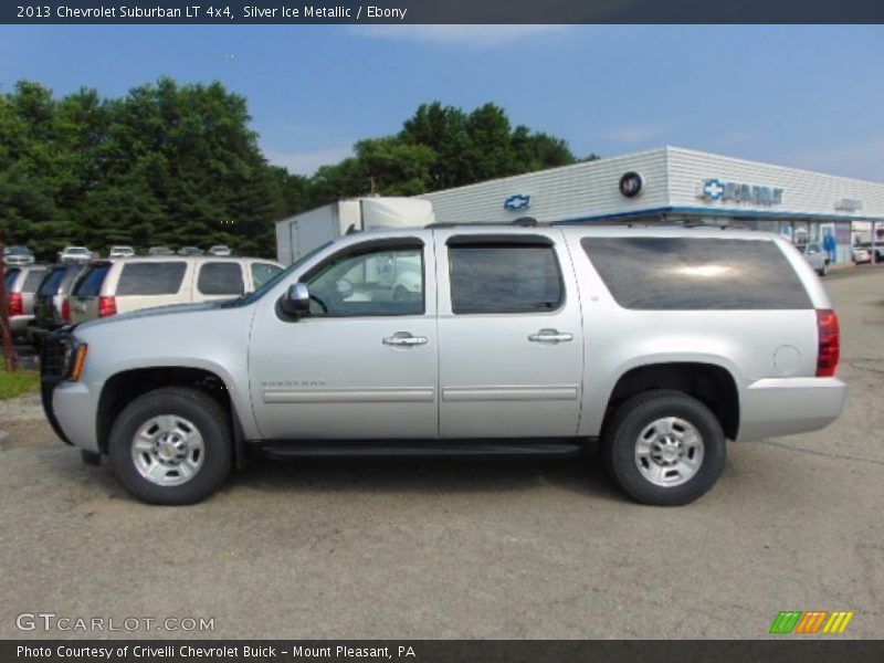Silver Ice Metallic / Ebony 2013 Chevrolet Suburban LT 4x4